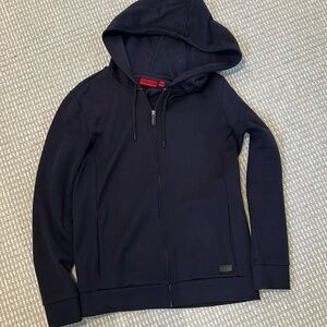 Hugo Boss sweater knit zip up hoodie